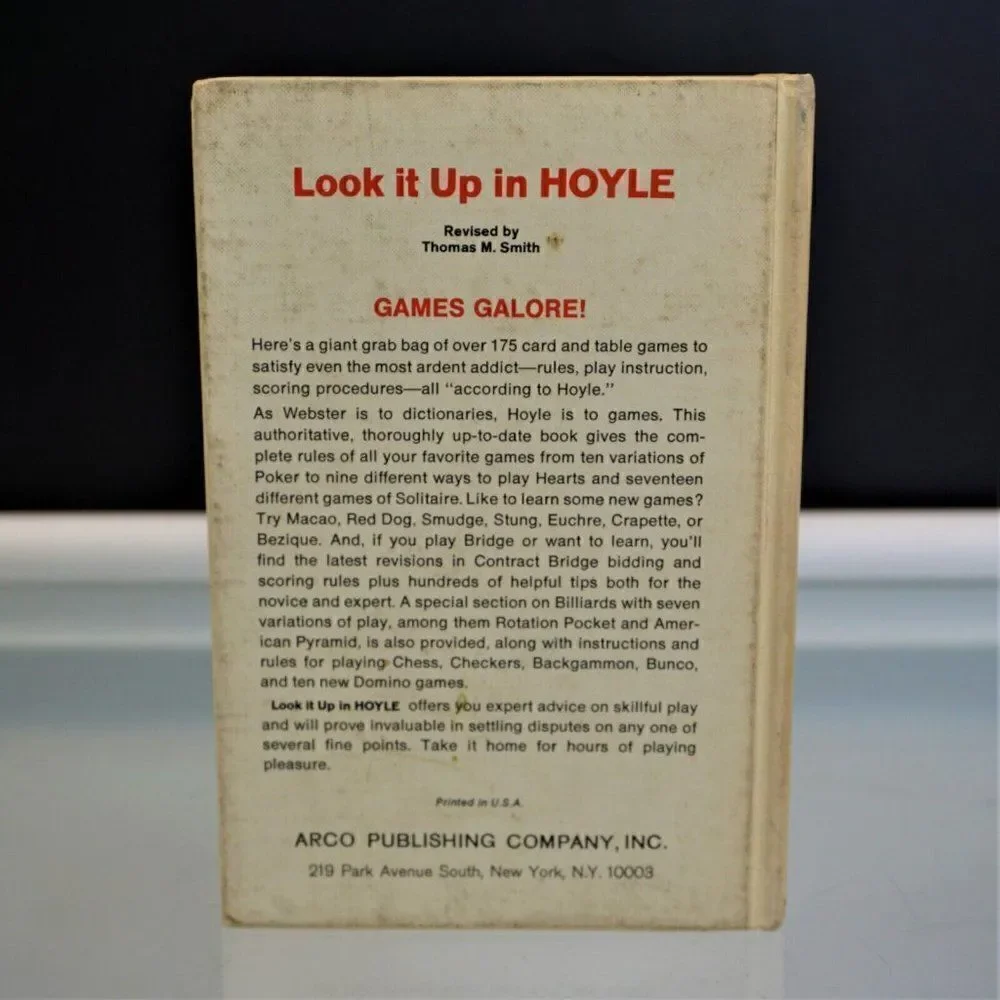 Look It Up In Hoyle How To Play Over 175 Games 1969 Hardcover
